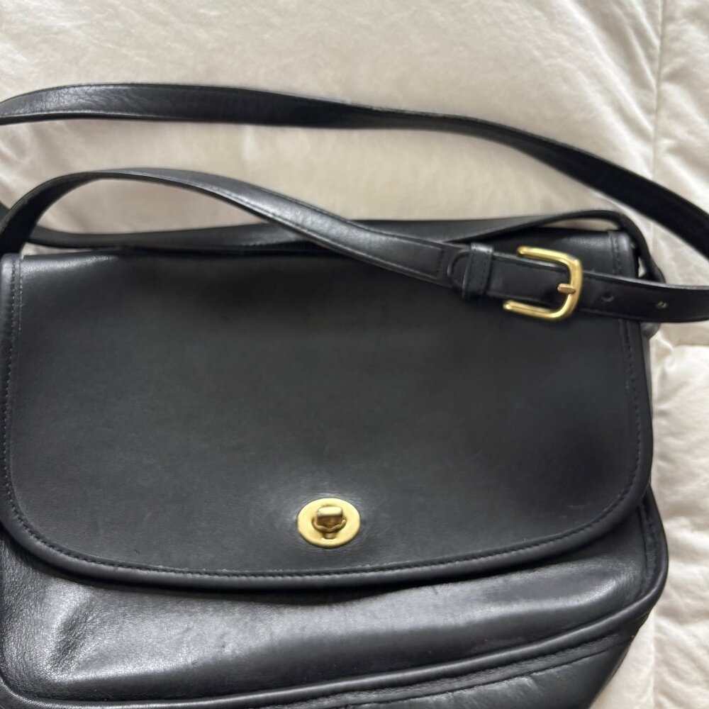 Vintage Black Coach City Bag - Picture 2 of 7